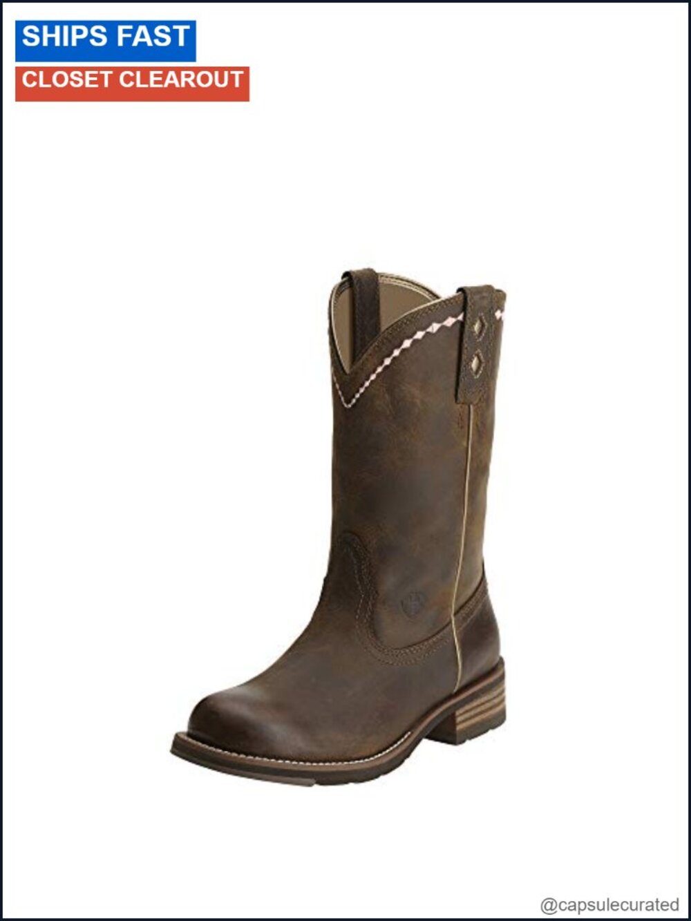 Faux Leather Women's Mid-Calf Pull-On Boots Pointed Toe Embroidered Tassels